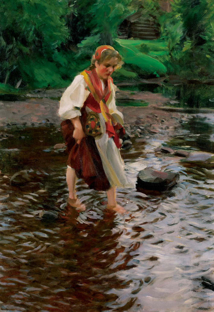  安德斯·莱奥纳德·佐恩 Anders Leonard Zorn —— 涉水